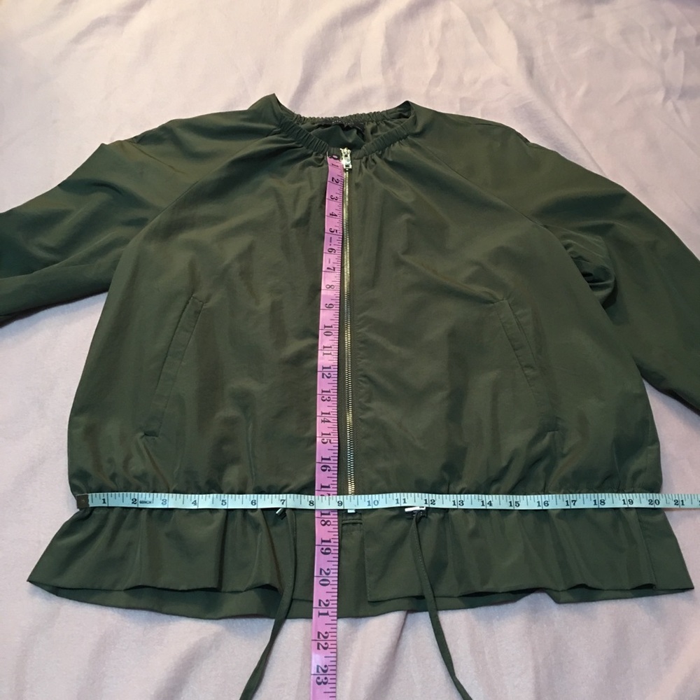Zara Basic Army Windbreaker - image 4